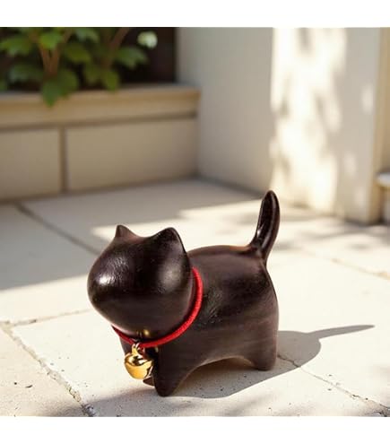 Amazon.co.jp: 美人古伊万里見返り猫置物陶器ねこネコレトロ